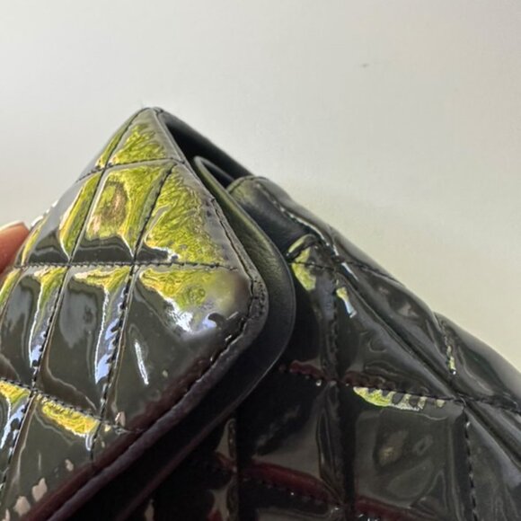 Chanel Black Patent Classic Flap Bag - Picture 5 of 8